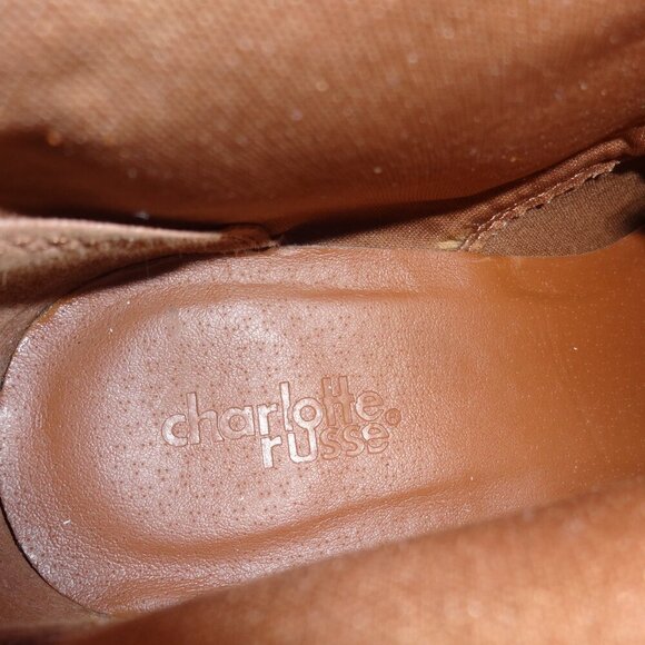 Charlotte Russe women's boots, size 8, brown suede 2" stacked heel, lace up,soft - Picture 15 of 16